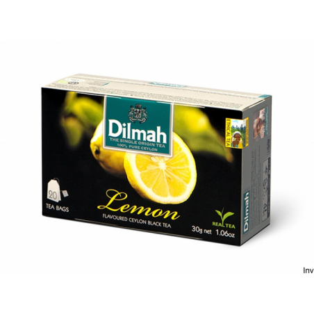 Herbata Dilmah czarna z aromatem cytryny 20 saszetek