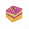 Post-It 3M Bloczki samoprzylepne Super Sticky Kapsztad 76x76 mm neonowe 5 sztuk po 90 kartek