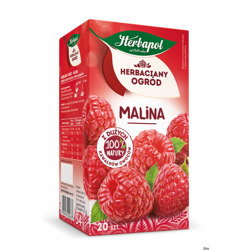 Herbata owocowa Herbapol Herbaciany Ogród Malina 20 saszetek
