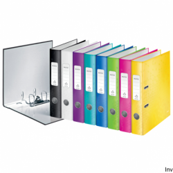 Segregator z mechanizmem WOW Leitz 180, A4/50mm, żółty 10060016 - 2