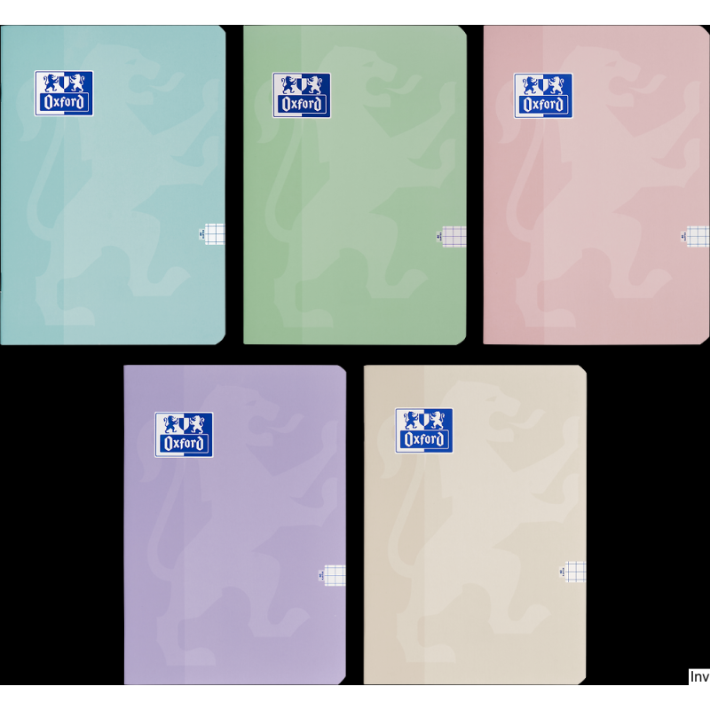 Zeszyt Oxford Touch Pastelowy A5 60 kartek 90 g kratka 5x5 mm
