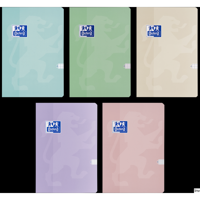 Brulion Oxford Touch Pastelowy A5 60 kartek 90 g kratka 5x5 mm