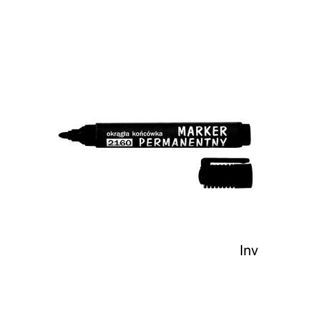 D.Rect Marker permanentny okrągły czarny 1-3 mm wodoodporny, nietoksyczny