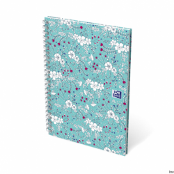 Kołonotatnik A5 60 kartek linia/tagi floral Oxford