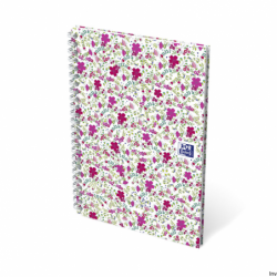 Kołonotatnik A5 60 kartek linia/tagi floral Oxford