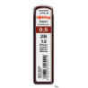 Grafity do ołówków 0,5mm Rotring S0312630, twardość 2H, H, HB, B, B2