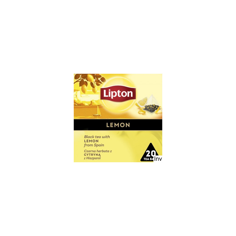 Herbata Lipton Piramid cytryna 20 saszetek
