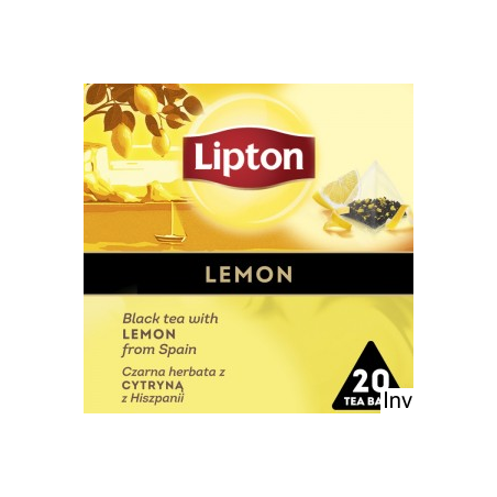Herbata Lipton Piramid cytryna 20 saszetek