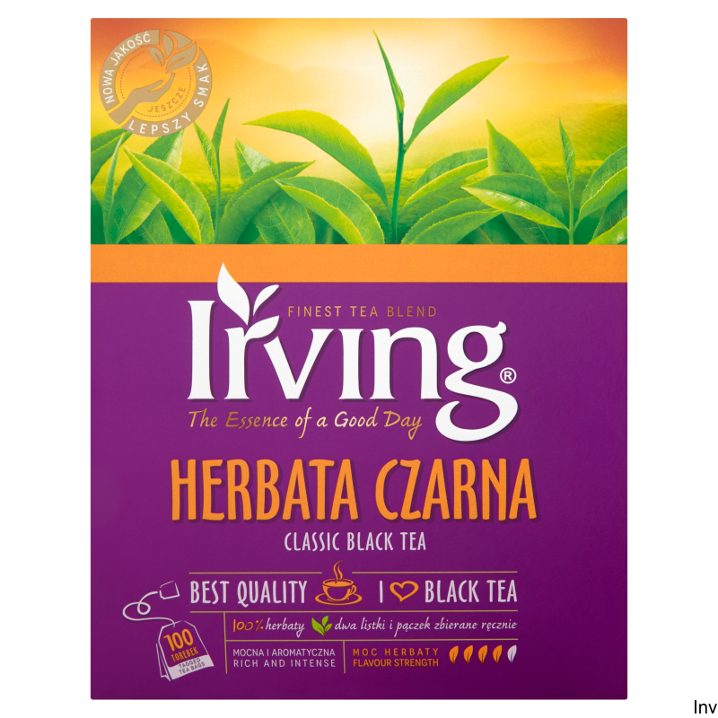 Herbata czarna Irving Classic 100 torebek 2g miodowy aromat
