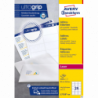 Etykiety adresowe Avery Zweckform L7159-100 63,5 x 33,9 mm, 100 arkuszy, białe, do druku laserowego