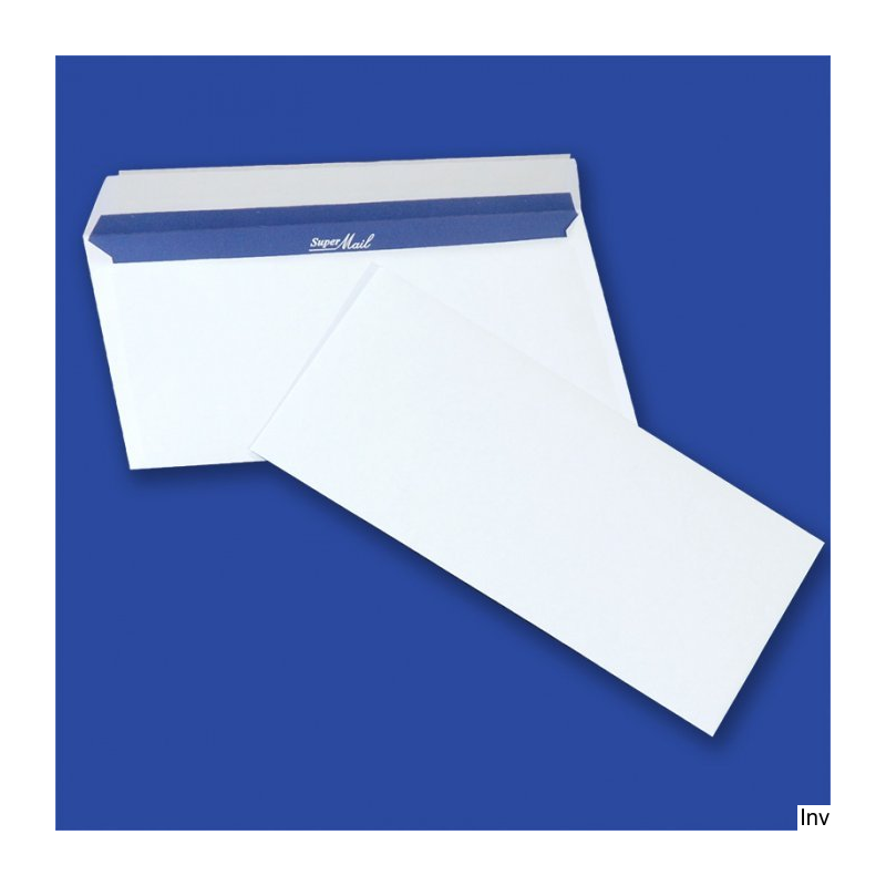 Koperty NC SUPER MAIL DL 110 x 220 mm białe 100 g samoklejące 400 sztuk