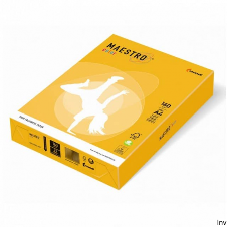 Papier A4 160g złotożółty 250 arkuszy Maestro Color