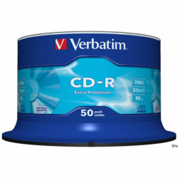 Płyta CD-R VERBATIM CAKE(50) Extra Protection 700MB x52  43351