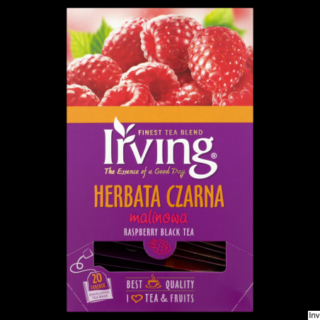 Herbata czarna malinowa IRVING 20 torebek 1,5g