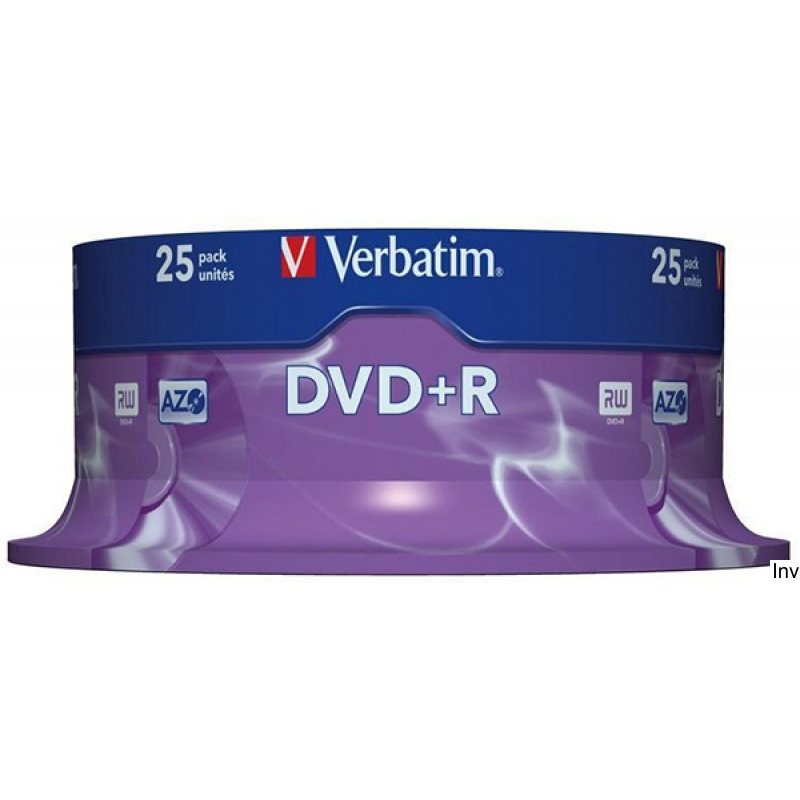 Płyta DVD+R Verbatim Matt Silver 4,7GB 16x (25 sztuk)
