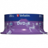 Płyta DVD+R Verbatim Matt Silver 4,7GB 16x (25 sztuk)