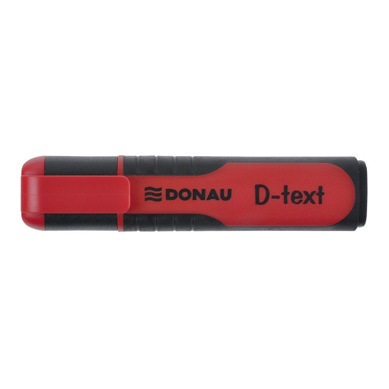 PAKIET Zakreślacz fluorescencyjny DONAU D-Text, 1-5mm (linia), czerwony