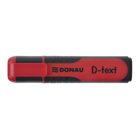 PAKIET Zakreślacz fluorescencyjny DONAU D-Text, 1-5mm (linia), czerwony
