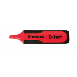 PAKIET Zakreślacz fluorescencyjny DONAU D-Text, 1-5mm (linia), czerwony