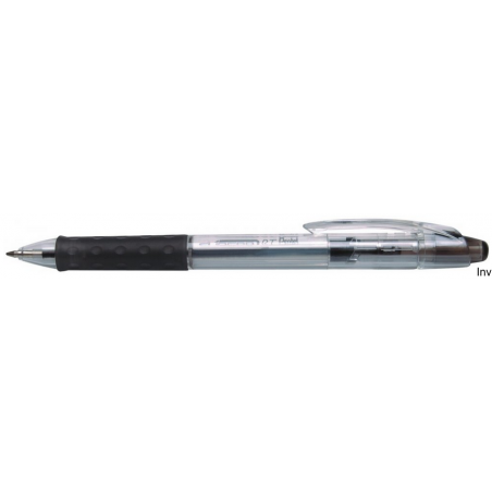 Długopis Pentel BK717/A czarny z gumowym uchwytem i systemem przyciskowym