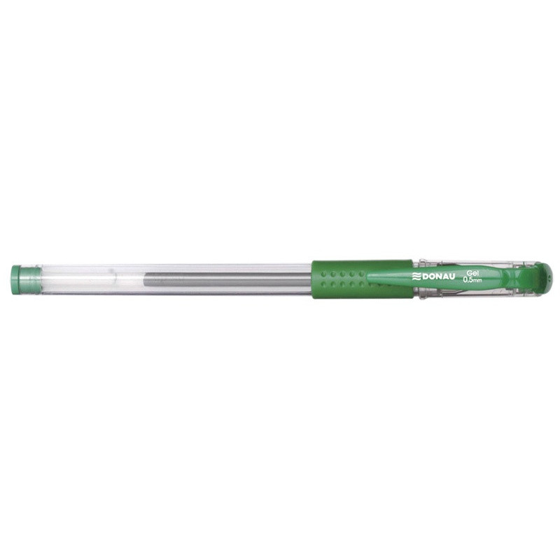 PAKIET Długopis żelowy DONAU z wodoodpornym tuszem 0,5mm, zielony