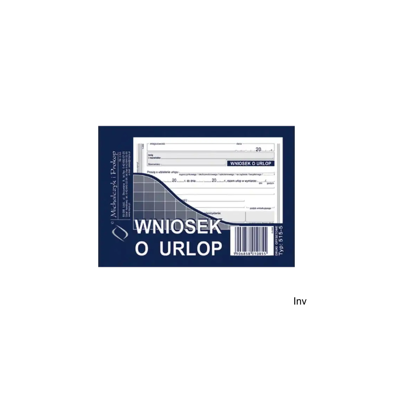 Wniosek o urlop A6 40 kartek Michalczyk i Prokop