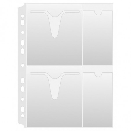 PAKIET Koszulki na płyty CD/DVD DONAU, PP, A4, groszkowe, 160mikr.
