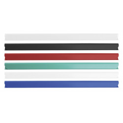 PAKIET Listwa zaciskająca DONAU, PVC, A4, 6mm, do 60 kartek, zielona