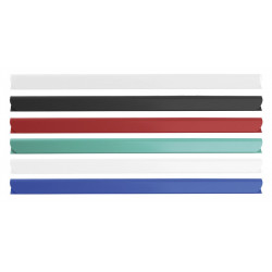 PAKIET Listwa zaciskająca DONAU, PVC, A4, 6mm, do 60 kartek, biała