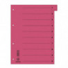 PAKIET Przekładka DONAU, karton, A4, 235x300mm, 0-9, 1 karta z perforacją, czerwona