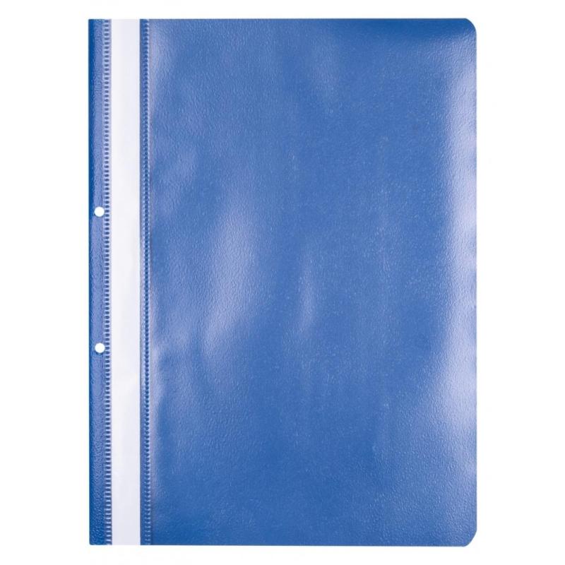 PAKIET Skoroszyt OFFICE PRODUCTS, PP, A4, 2 otwory, 100/170mikr., wpinany, granatowy