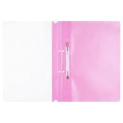 PAKIET Skoroszyt OFFICE PRODUCTS, PP, A4, 2 otwory, 100/170mikr., wpinany, różowy