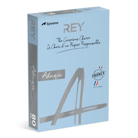PAKIET Papier ksero REY ADAGIO, A4, 80gsm, 01 niebieski pastel *RYADA080X419 R200, 500 ark.