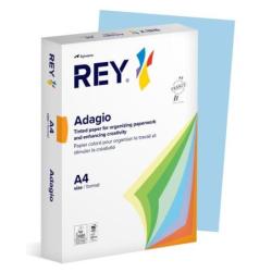 PAKIET Papier ksero REY ADAGIO, A4, 80gsm, 01 niebieski pastel *RYADA080X419 R200, 500 ark.