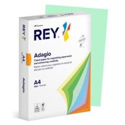 PAKIET Papier ksero REY ADAGIO, A4, 80gsm, 09 zielony pastel *RYADA080X432 R200, 500 ark.