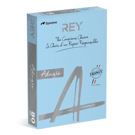 PAKIET Papier ksero REY ADAGIO, A4, 80gsm, 48 j.niebieski VIVE/BRIGHT *RYADA080X421 R200, 500 ark.
