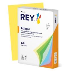 PAKIET Papier ksero REY ADAGIO, A4, 80gsm, 58 żółty cytrynowy intense *RYADA080X411 R100