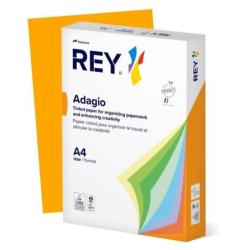 PAKIET Papier ksero REY ADAGIO, A4, 80gsm, 70 pomarańczowy intense *RYADA080X415 R100