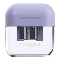 Temperówka plastikowa KEYROAD Jelly Gel, podwójna, blister, transparentna