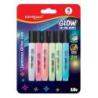 Klej brokatowy KEYROAD Luminious, fluorescencyjny, 6x10ml, blister, mix kolorów