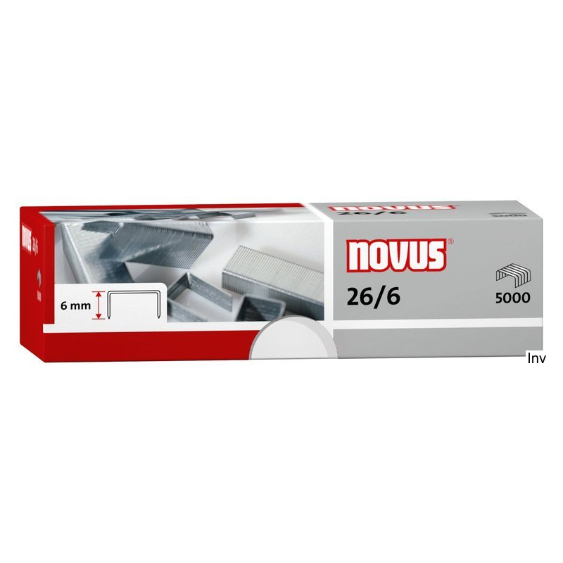 Zszywki Novus 26/6 ocynkowane 1000 sztuk