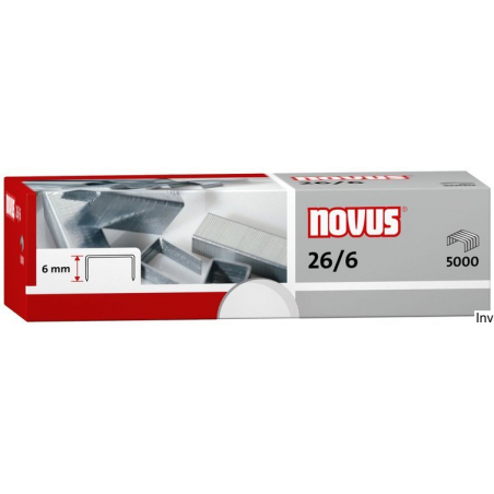 Zszywki Novus 26/6 ocynkowane 1000 sztuk