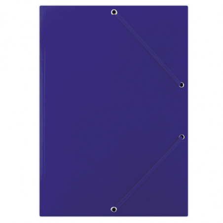 Teczka z gumką DONAU, karton, A4, 400gsm, 3-skrz., niebieska