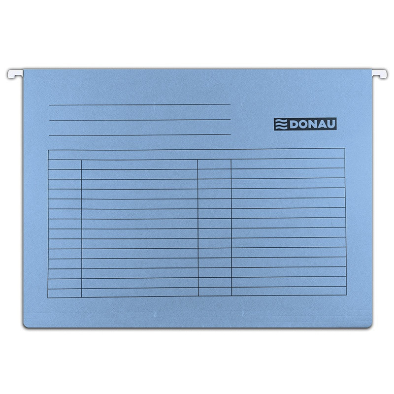 PAKIET Teczka zawieszkowa DONAU, A4, 230gsm, niebieska