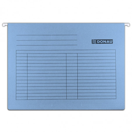 PAKIET Teczka zawieszkowa DONAU, A4, 230gsm, niebieska