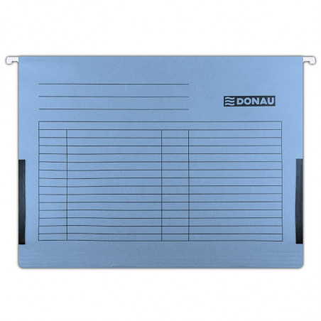 PAKIET Teczka zawieszkowa DONAU z boczkami, A4, 230gsm, niebieska