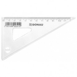 PAKIET Ekierka DONAU, mała, 12cm, 60°, transparentna