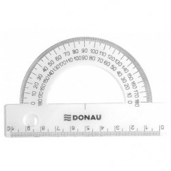 PAKIET Kątomierz DONAU, 10cm, 180°, transparentny