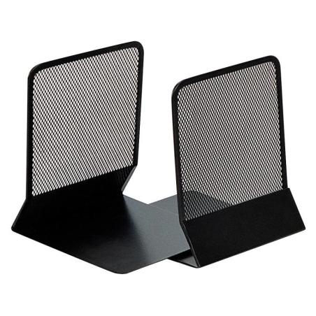 Stojak na książki Q-CONNECT Office Set, metalowy, 2 szt., czarny