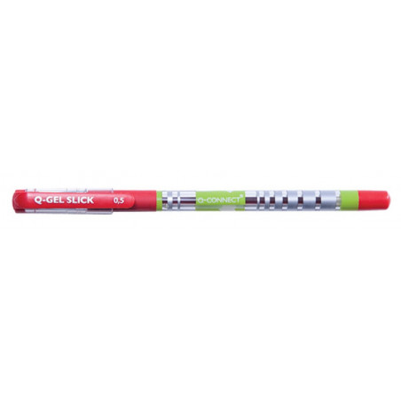 PAKIET Długopis żelowo-fluidowy Q-CONNECT 0,5mm, czerwony